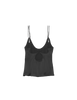 black silk camisole with cutout by Araks