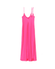 back of pink silk slip with asymmetric straps by Araks