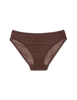 brown cotton panty with brown trim