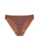 brown cotton panty with yellow trim by Araks