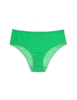 green cotton hipster panty with light green trim by Araks