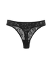 black lace mid-rise thong by Araks