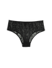 flat of black lace panty