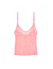 Flat image of lace pink cami