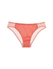 Pink cotton panty with peach silk