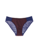 blue cotton panties with brown silk insert by Araks