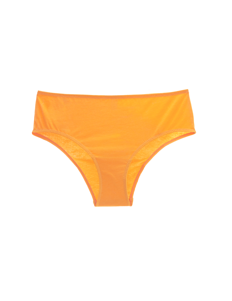 Flat image of orange cotton panty