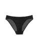 Flat image of black cotton panty