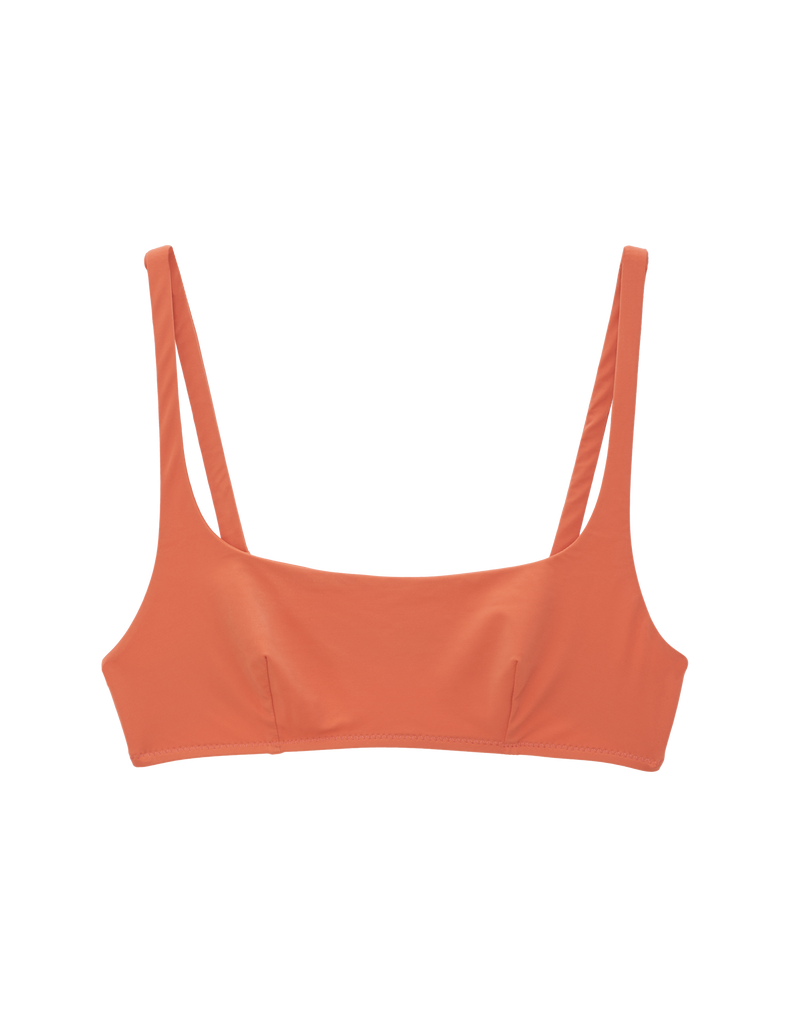 flat of orange bikini top