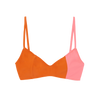 Orange and pink bikini top