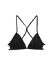 black string bikini top with knotted back by Araks