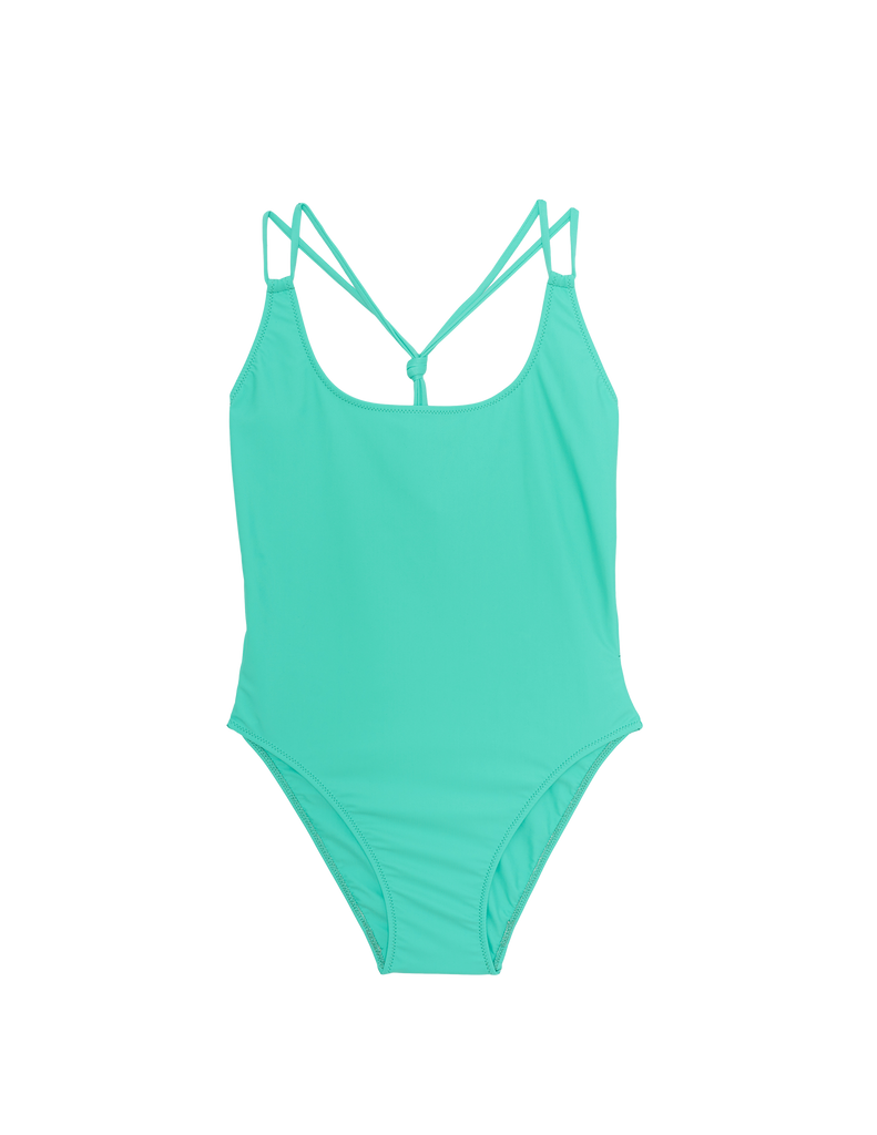green one piece with knotted back by Araks
