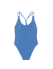blue one piece with knotted back by Araks