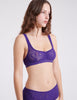 detail of purple bra