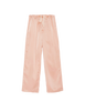  Nude silk pajama pants with a cotton twill tape drawstring.
