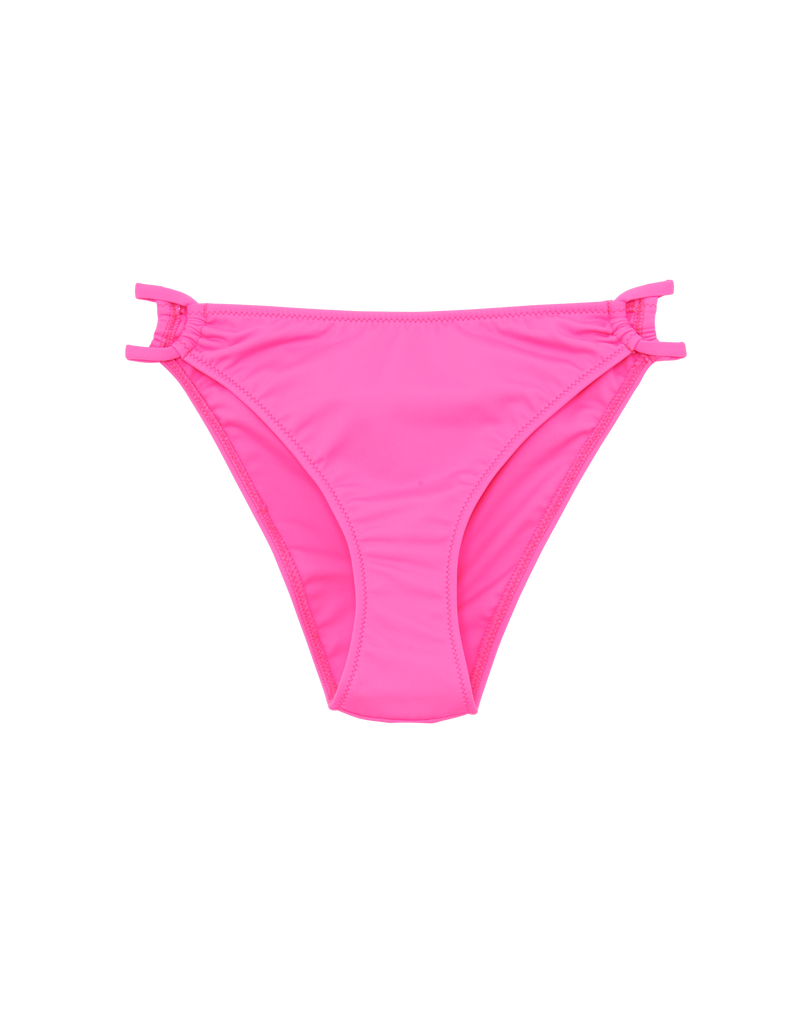 hot pink bikini bottom with cut out sides