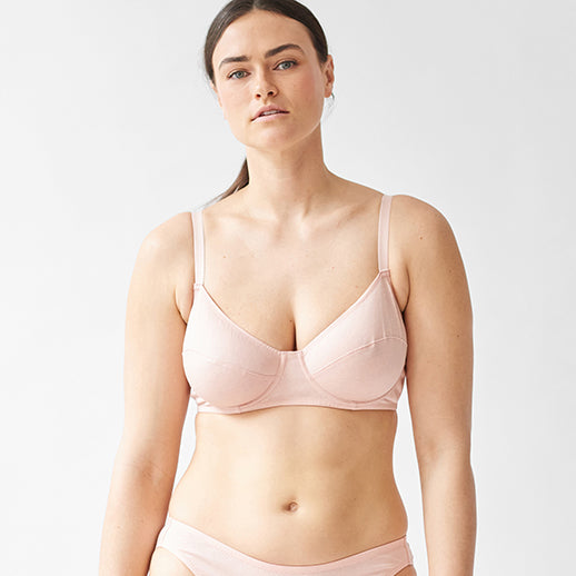 Lace bra 38B breathable cup; underwire for additional support